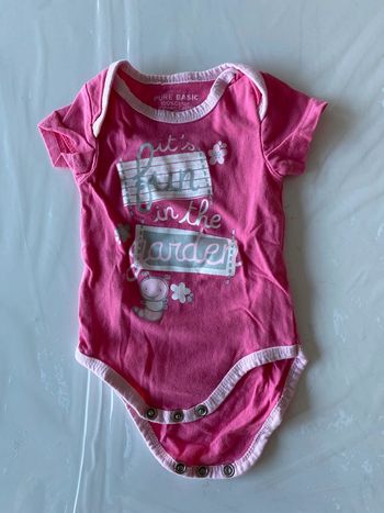 Bodie rose courte manche 62 cm