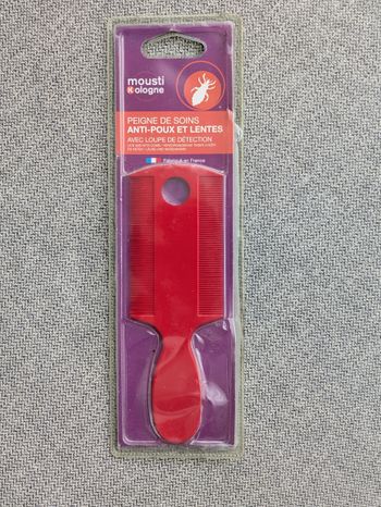 Peigne ant-poux et lentes
