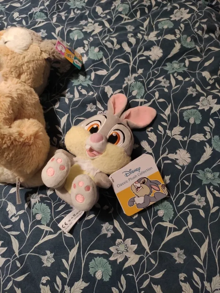 Lot de 2 Très belles peluches Disney Bambi et panpan neuve avec étiquette - photo numéro 4