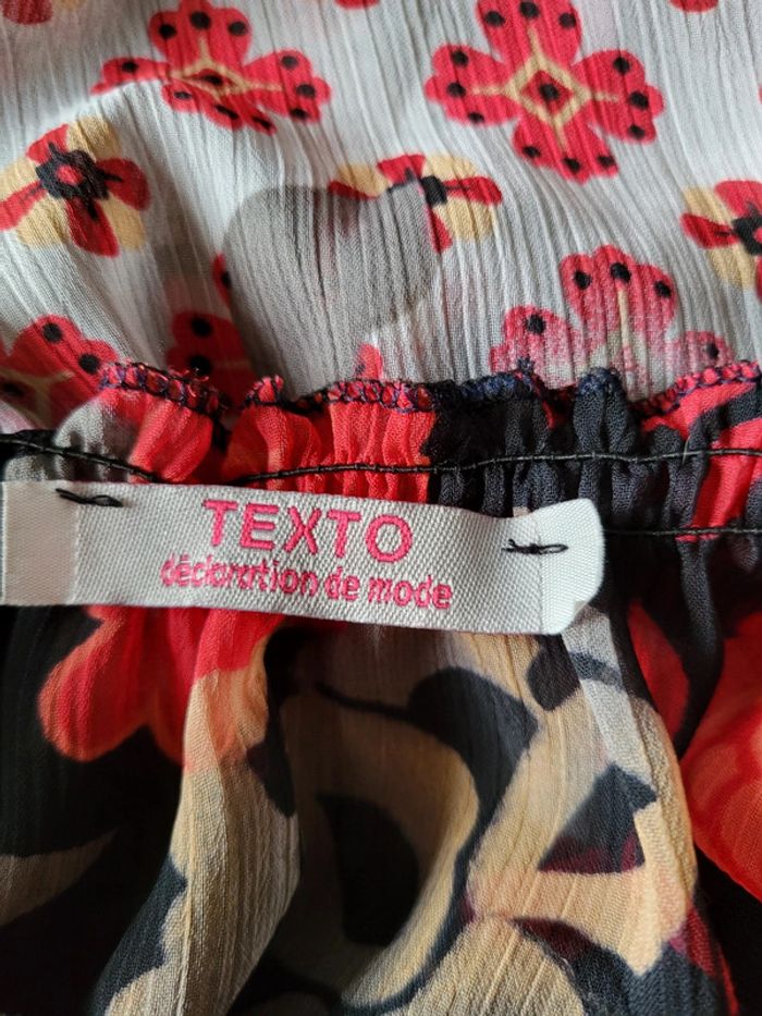 Jolie blouse patchwork fleuri Texto - bohème romantique - photo numéro 11