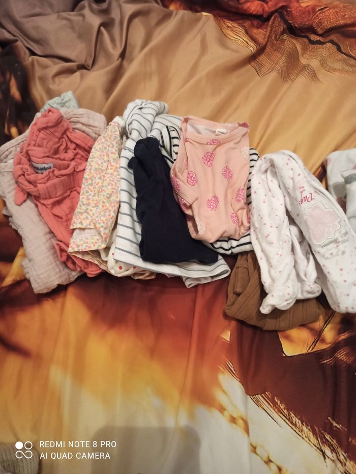 Lot vêtements fille naissance été