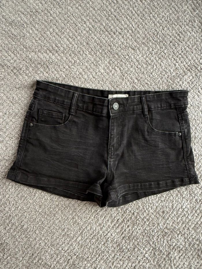 Short en jeans noir (40)