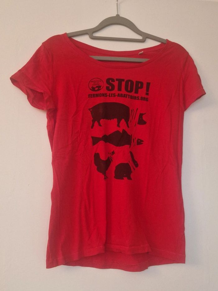 T-shirt cause animale, S, neuf