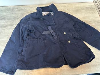 manteau parka fille jacadi taille 10 ans bleu nuit