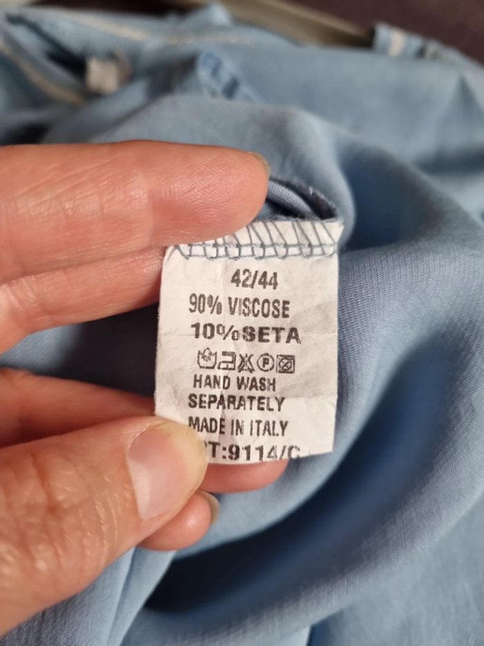 T shirt neuf manches longues viscose/ soie - photo numéro 8