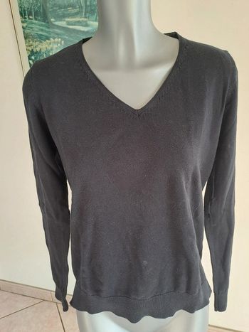 Pull femme col v