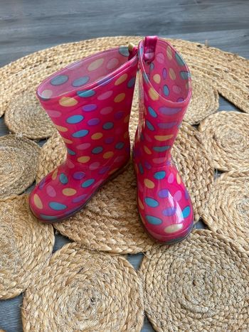 Bottes de pluie à pois taille 25