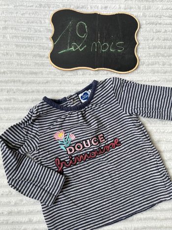 Teeshirt manches longues 12 mois