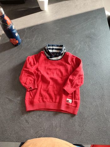 Pull rouge 3 ans