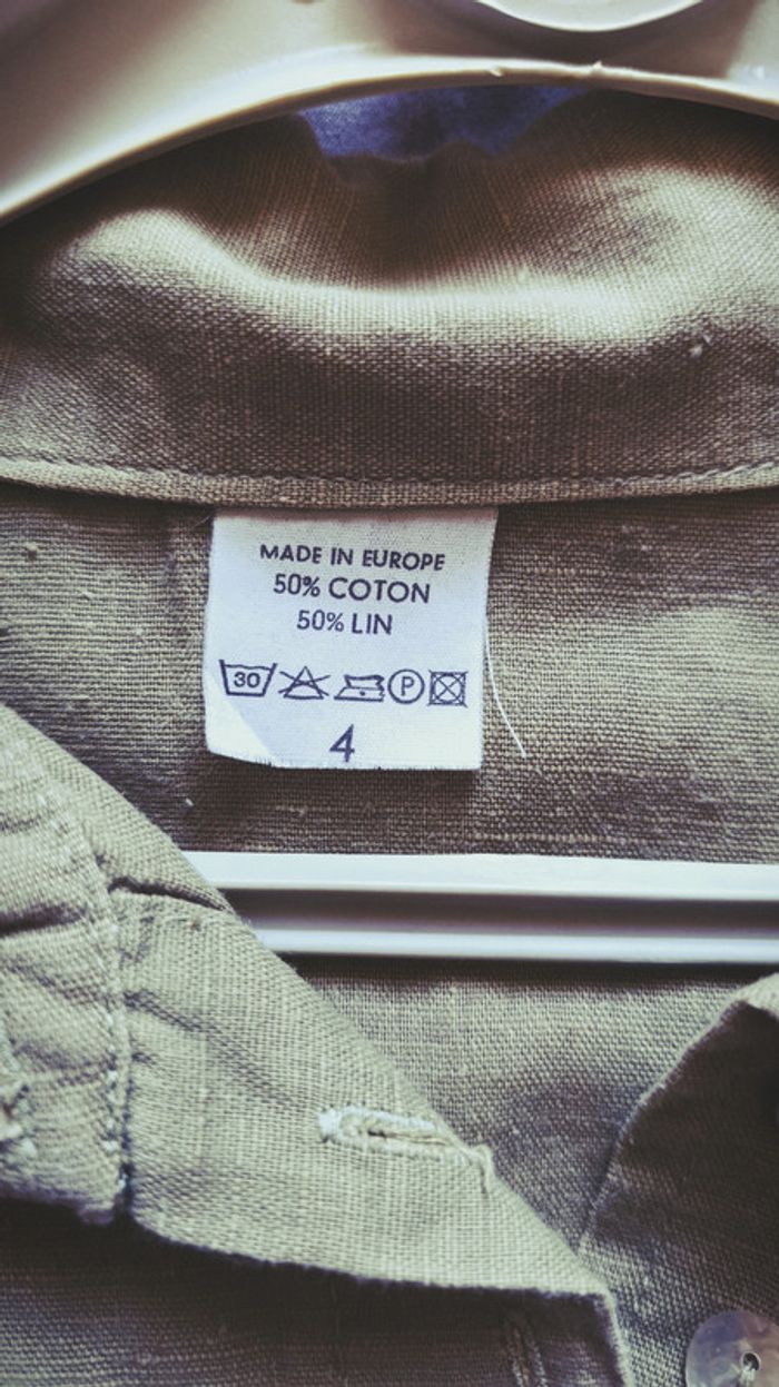 Chemise ou veste légère kaki. Taille 4. C Jeans - photo numéro 6