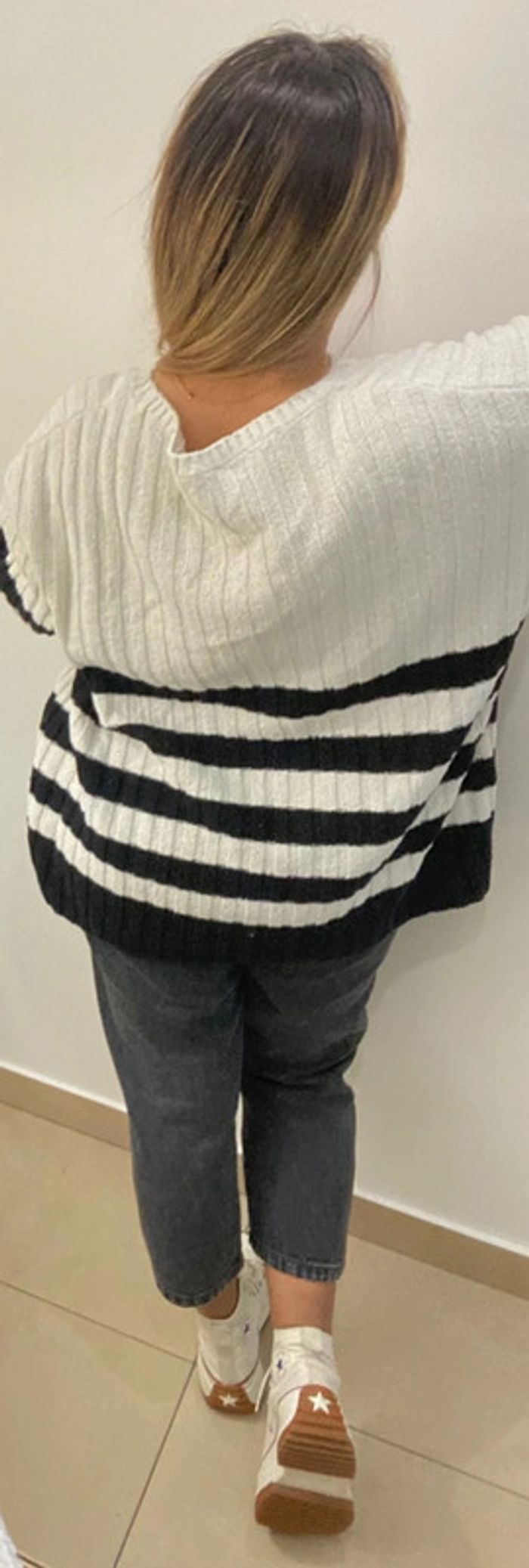 Superbe Pull Ample Bicolore Taille M Et Plus - photo numéro 7
