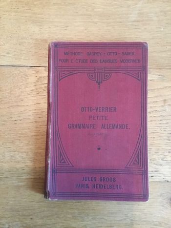 Petite grammaire allemande méthode Gaspey-otto-sauer