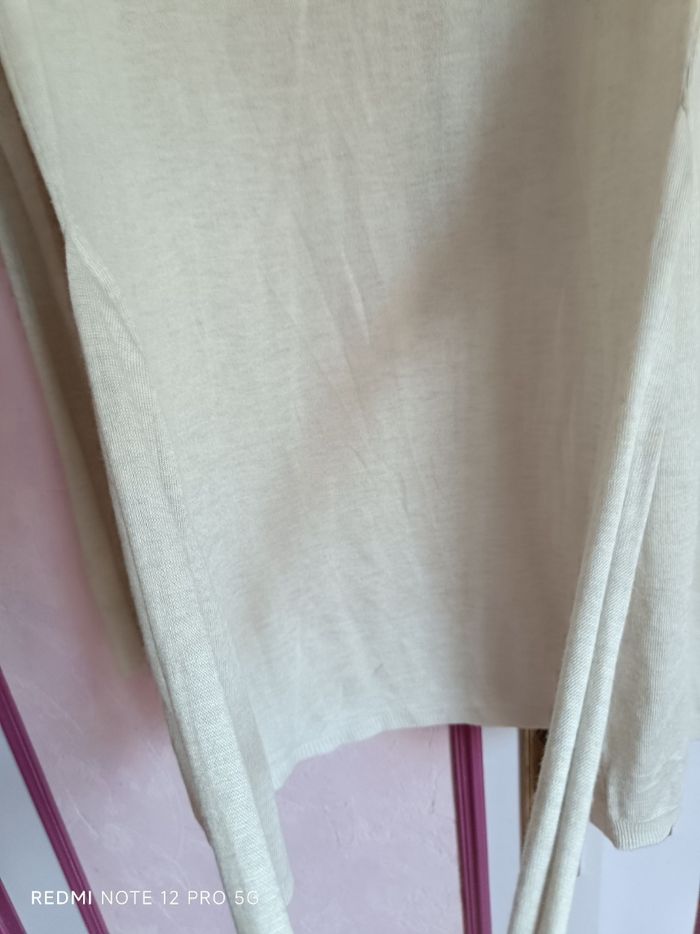Gilet écru long Zara T.M (38) - photo numéro 7