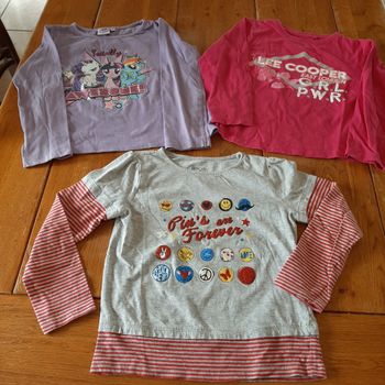 Lot 3 T-shirts Fille 8 ans