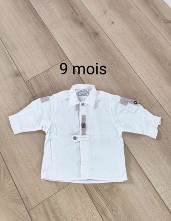 Chemise en lin 9 mois