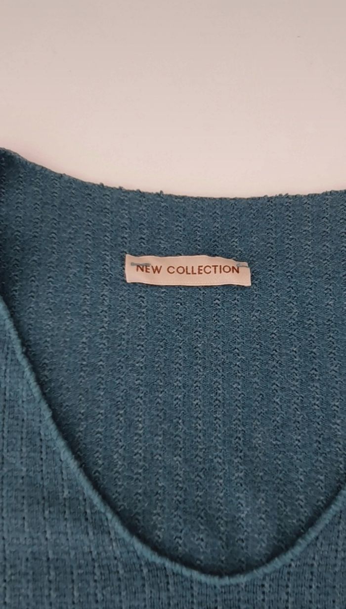 Pull bleu canard en taille unique - photo numéro 2