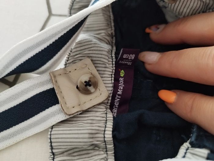 Short bretelles bébé garçon 18m - photo numéro 9