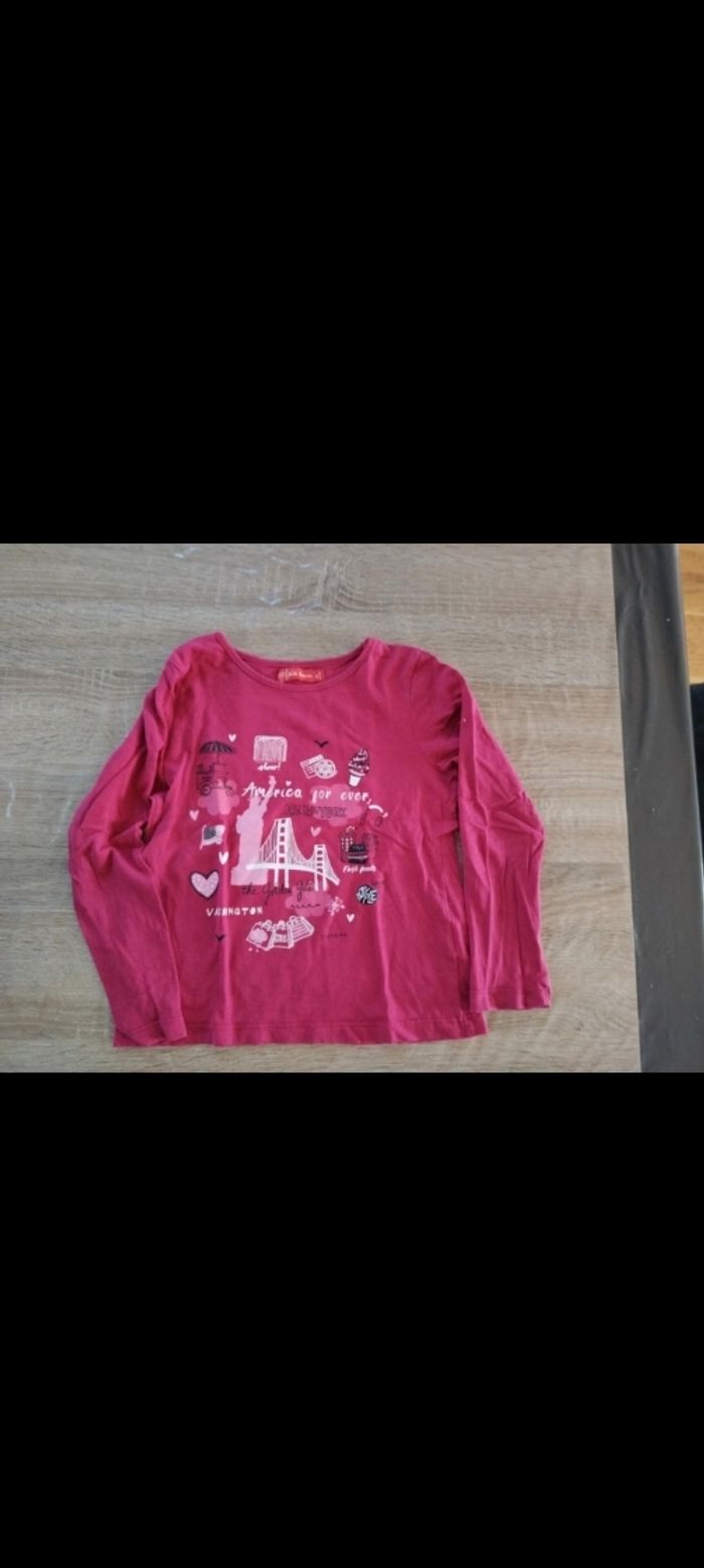 Lot 2 T-shirts manche longue 6 ans - photo numéro 2