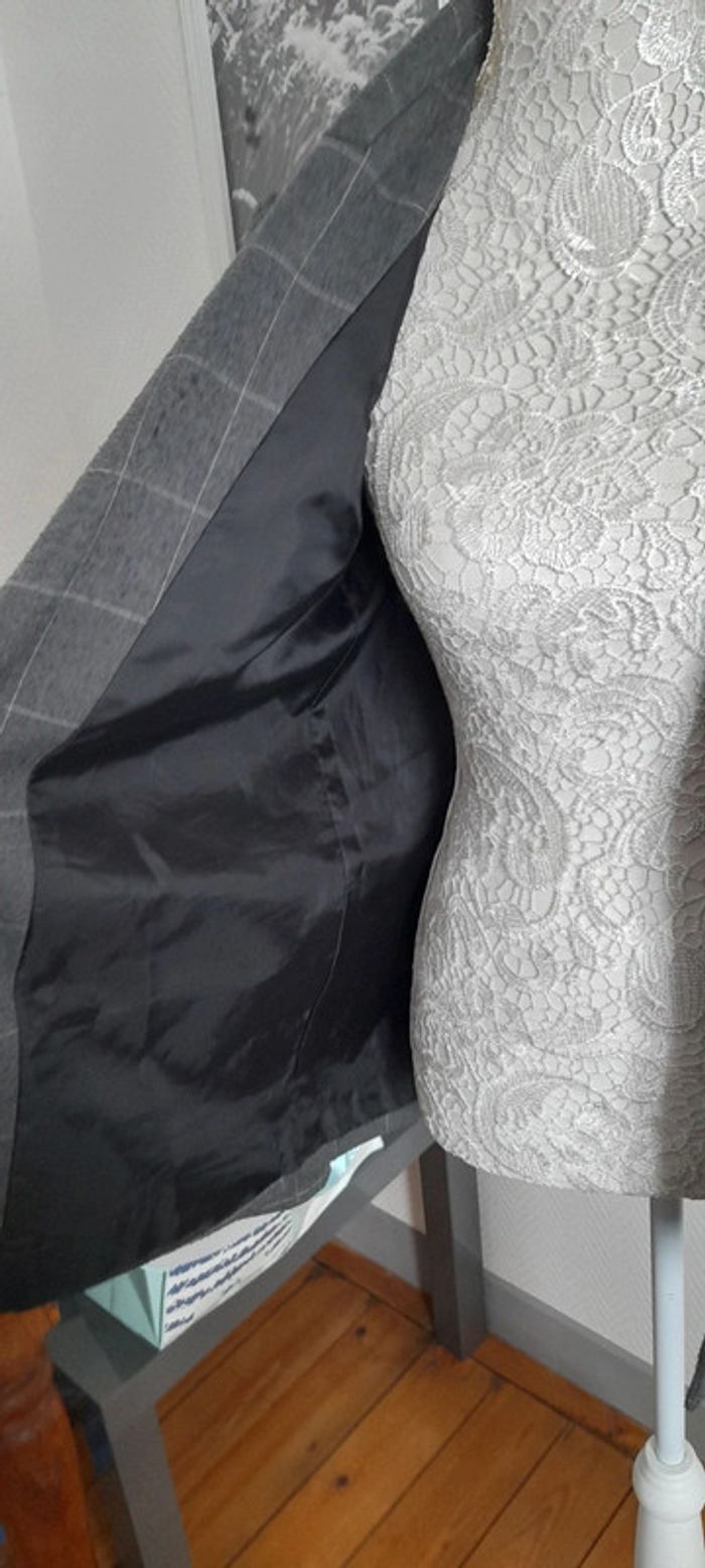 Veste tailleur Pimkie taille 38 femme epaisse gris - photo numéro 2