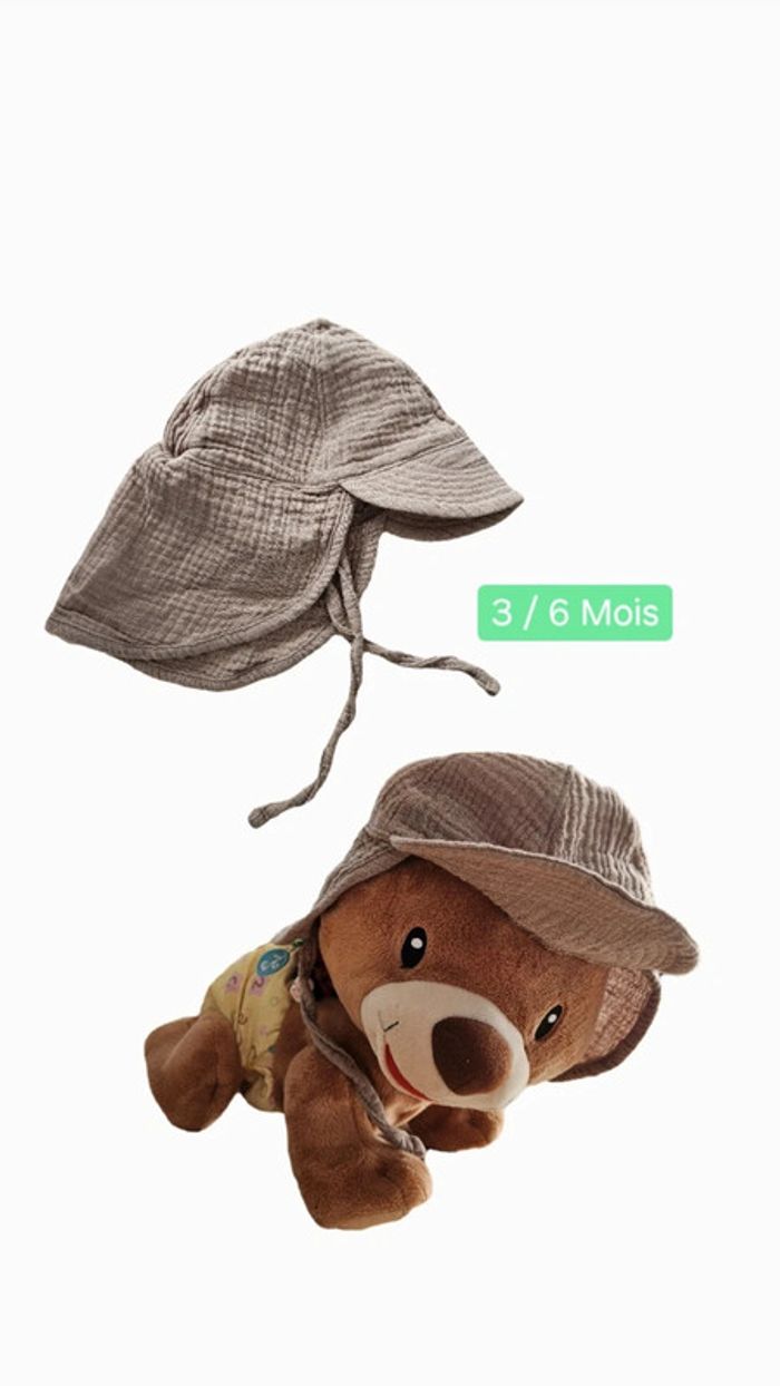 Chapeau en coton 3/6 Mois