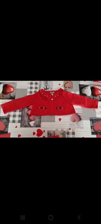 Boléro de fête Sergent major taille 12mois