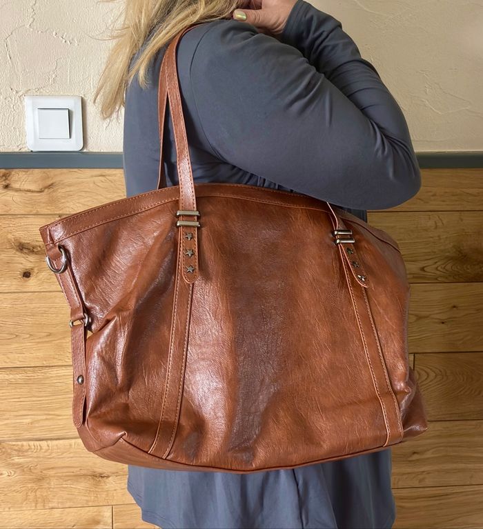 Craquez pour ce grand sac aux tendances vintage rétro chic étoiles - photo numéro 6