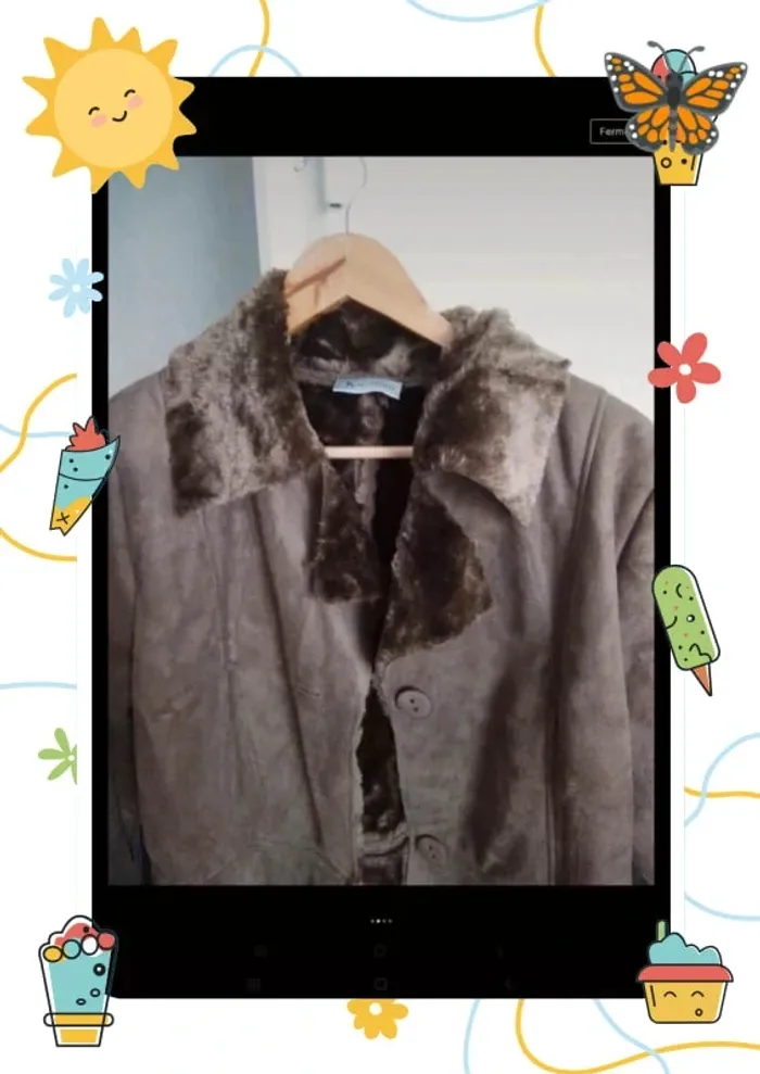 Manteau fausse fourrure - photo numéro 3