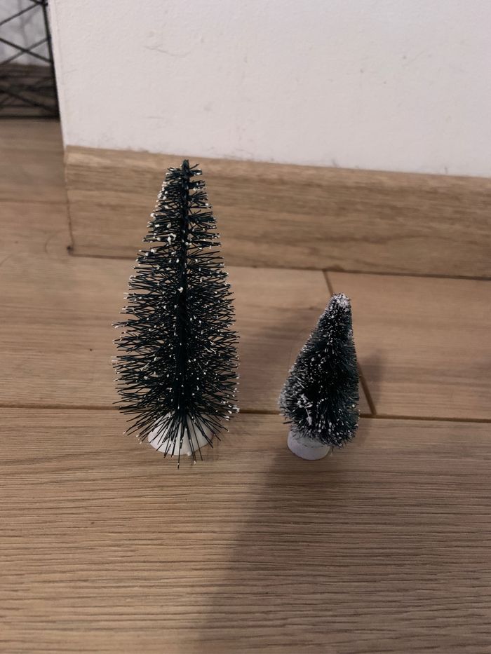 Village de noël sapins x 2