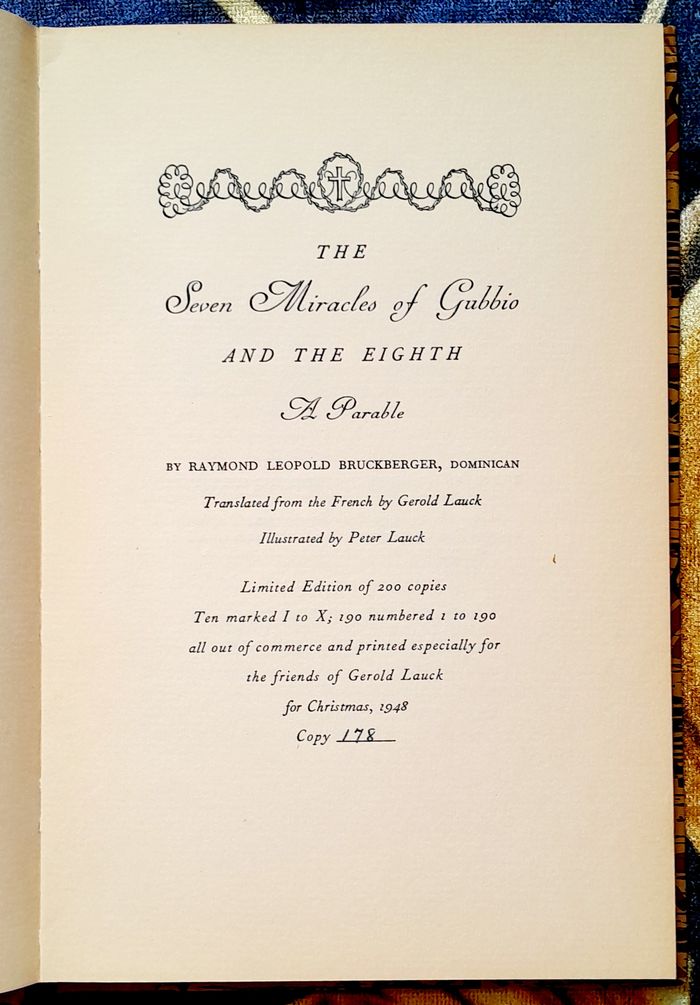 The Seven Miracles of Gubbio and the eight - Raymond Leopold Bruckberger, Dominican - photo numéro 2