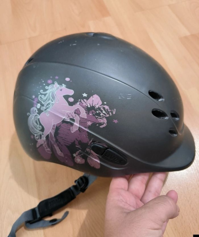 Bombe équitation motif cheval