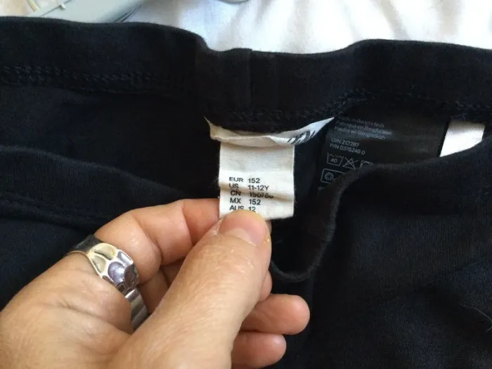 Legging court corsaire noir H&M 11-12 ans - photo numéro 2