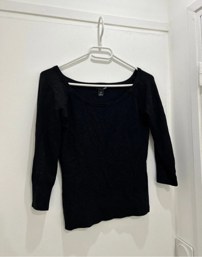 Haut top Court H&M taille S Noir - photo numéro 2