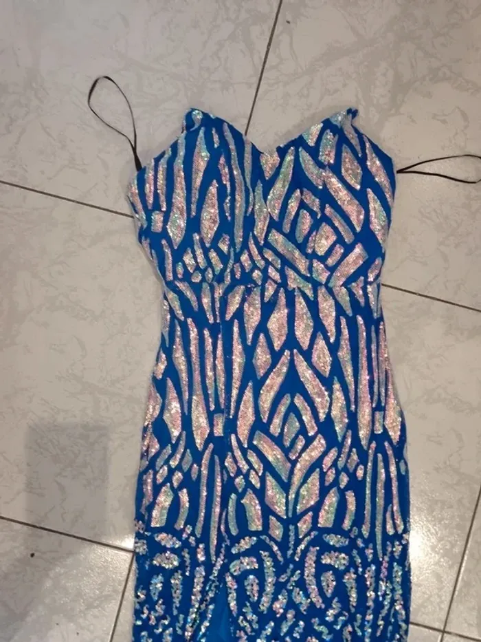 Robe bleu azur Taille M - photo numéro 8