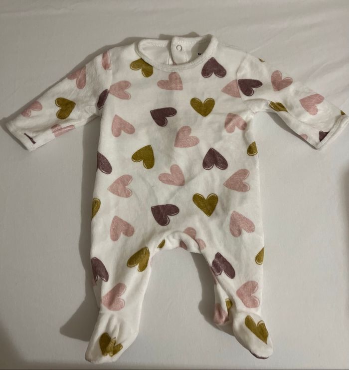 Pyjama velours - 1 mois