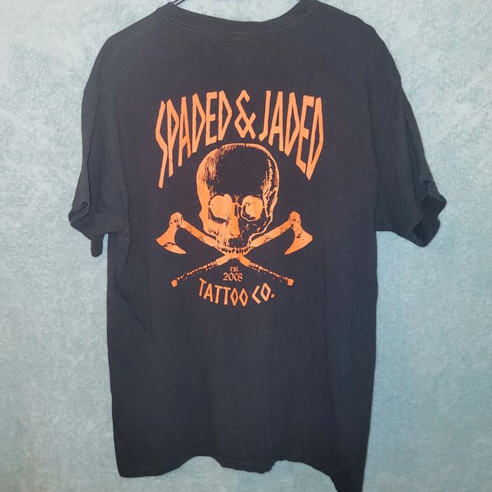 Tee-shirt imprimé Gildan Y2K Vintage - Spaded & Jaded - Tattoo co. - Taille L