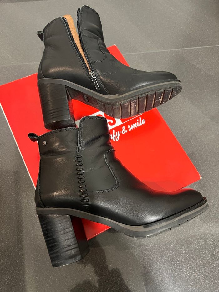 Bottines en cuir noir Pikolinos - Pointure 38 - photo numéro 9
