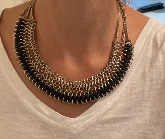 Collier bi matière