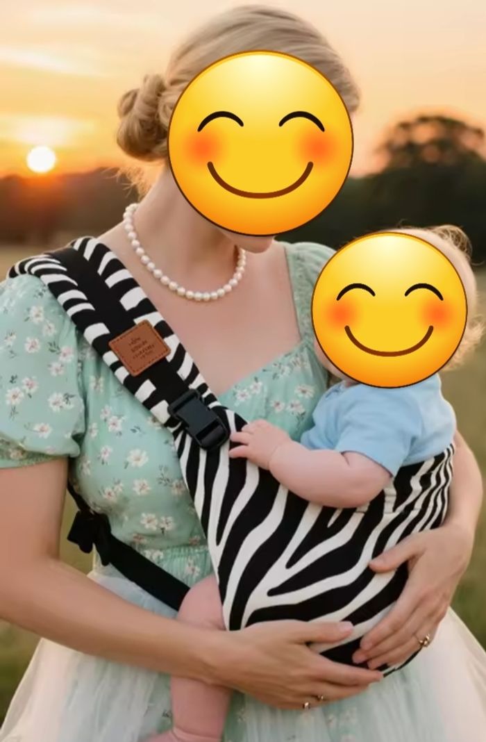 Porte bébé zèbre 🦓 - photo numéro 2
