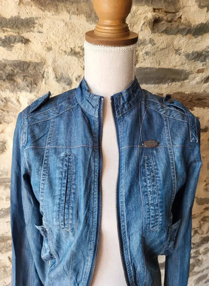 Veste en jean bleue Kaporal Taille XS