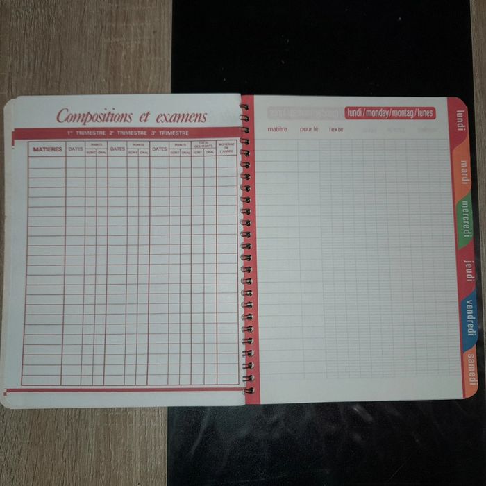 Cahier de texte conquérant 148 pages 70g - photo numéro 3
