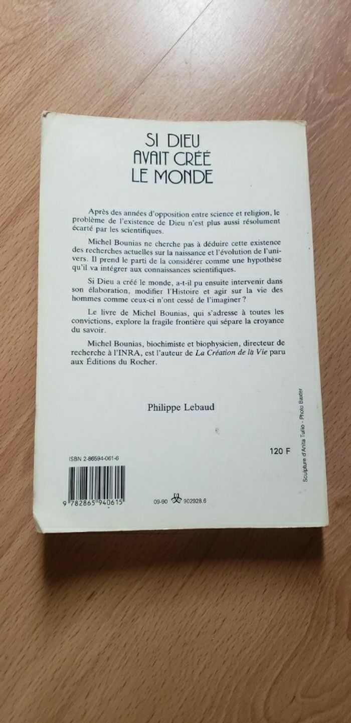 Livre : Si Dieu avait créé le monde par Michel Bounias - photo numéro 2