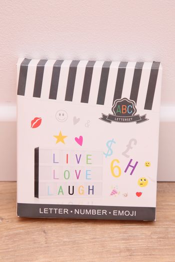 Lettres pour lightbox