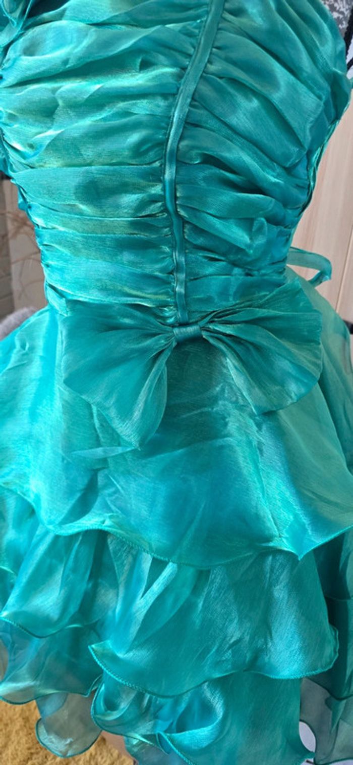 Superbe robe en voile de tulle organza neuve - photo numéro 5