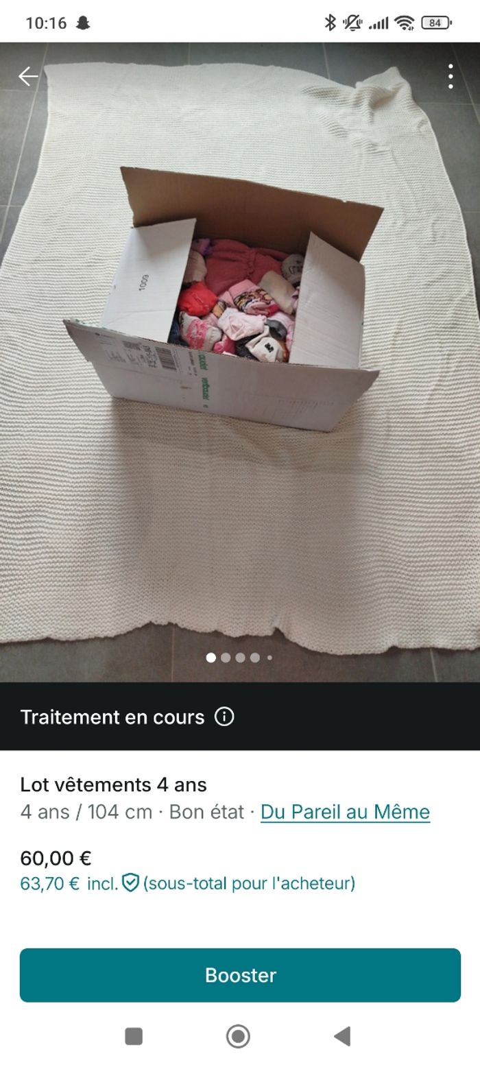 Lot de vêtements 4 ans
