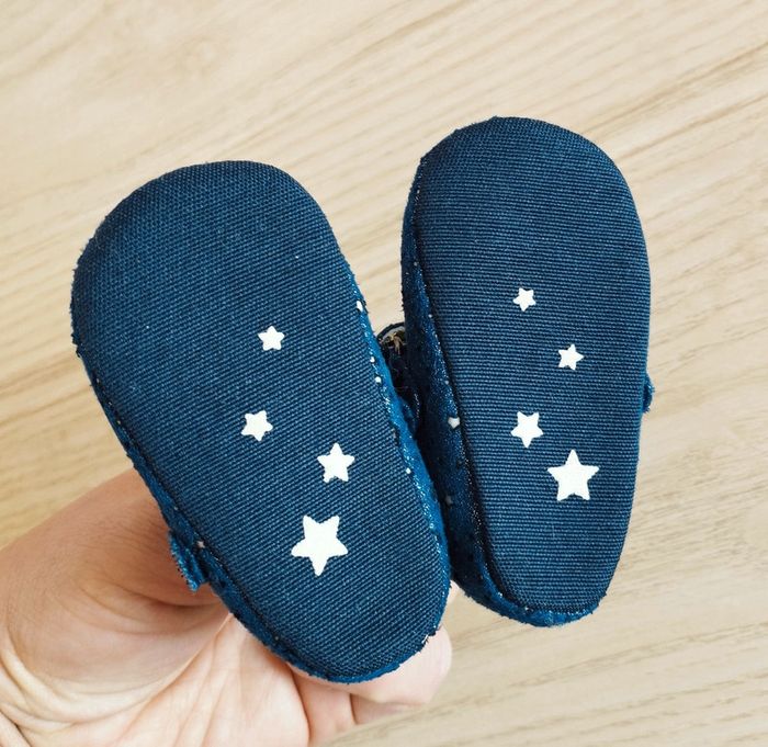 Petites ballerines bébé fille bleu marine taille 0/3 mois Tape à l'oeil - photo numéro 2