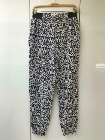 Pantalon noir et blanc Glamorous - Taille S