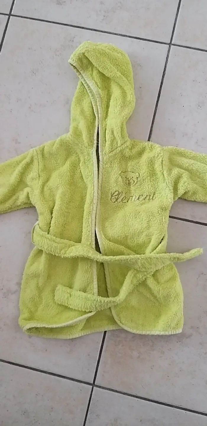 Peignoir prénom  Clément 12 mois
