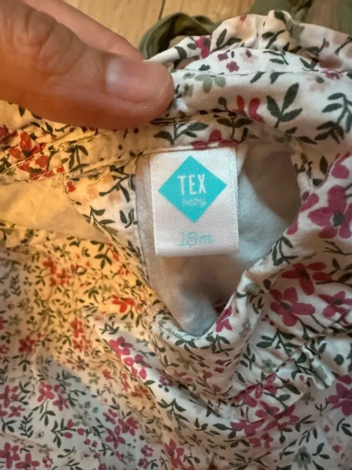 Ensemble robe + blouse tape à l’œil 18 mois - photo numéro 7