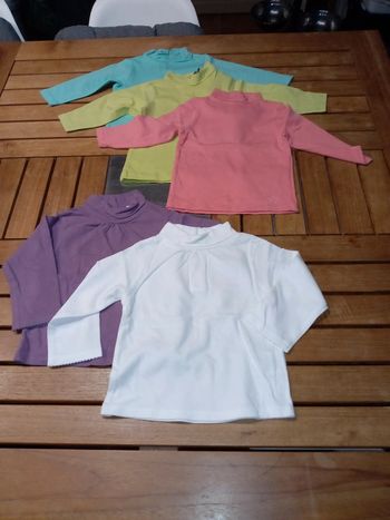 Lot de 5 sous-pulls T 6 mois