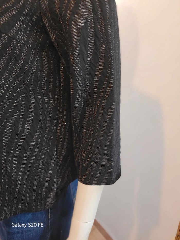 Petit pull noir doré - photo numéro 5